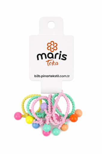 MARİS TOKA - Maris Kız Çocuk Lastik Toka Mini Renkli