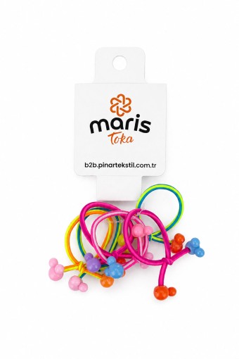 MARİS TOKA - Maris Kız Çocuk Lastik Toka Mini Renkli