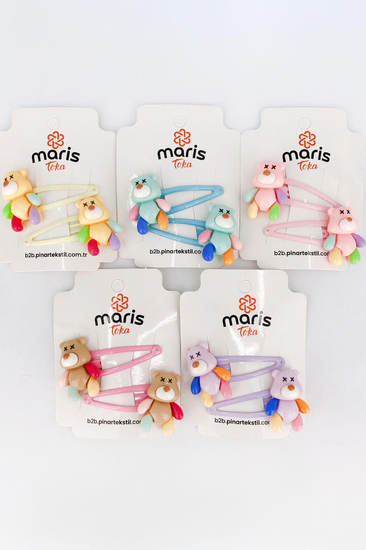 Maris Kız Çocuk Pens Toka Ayıcık 2'li - Thumbnail