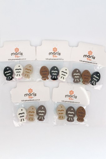 MARİS TOKA - Maris Kız Çocuk Pens Toka Balık 3'lü (1)