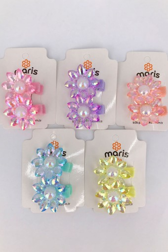 MARİS TOKA - Maris Kız Çocuk Pens Toka Çiçek 2'li