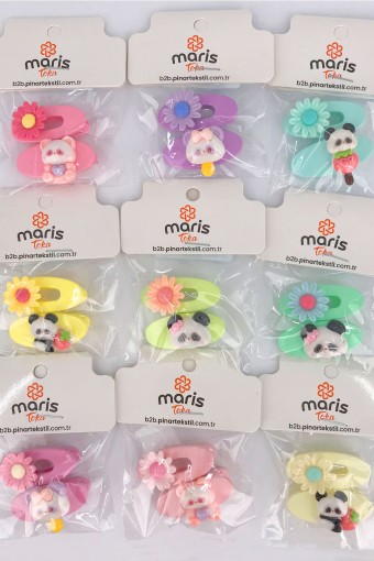 MARİS TOKA - Maris Kız Çocuk Pens Toka Tavşan 2'li