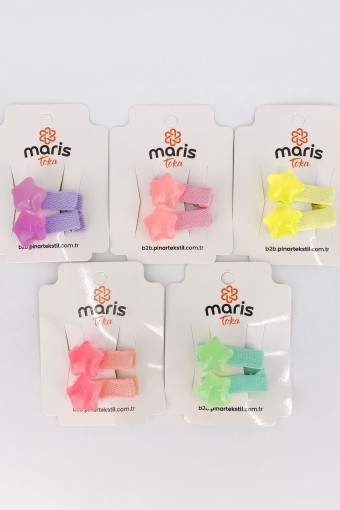 MARİS TOKA - Maris Kız Çocuk Pens Toka Yıldız 2'li