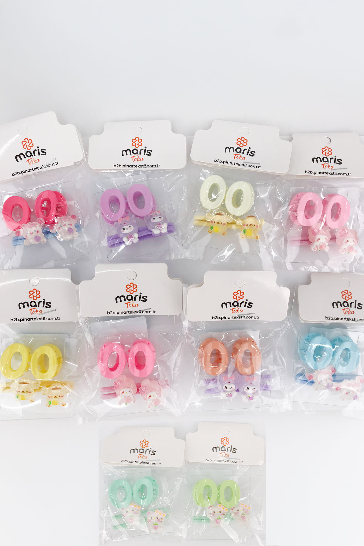 Maris Kız Çocuk Set Toka 2' li Mandal Lastik - Thumbnail