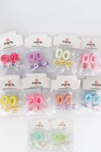 MARİS TOKA - Maris Kız Çocuk Set Toka 2' li Mandal Lastik (1)