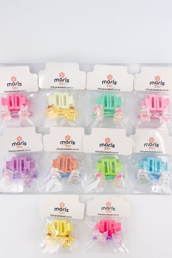 MARİS TOKA - Maris Kız Çocuk Set Toka 2' li Mandal Lastik