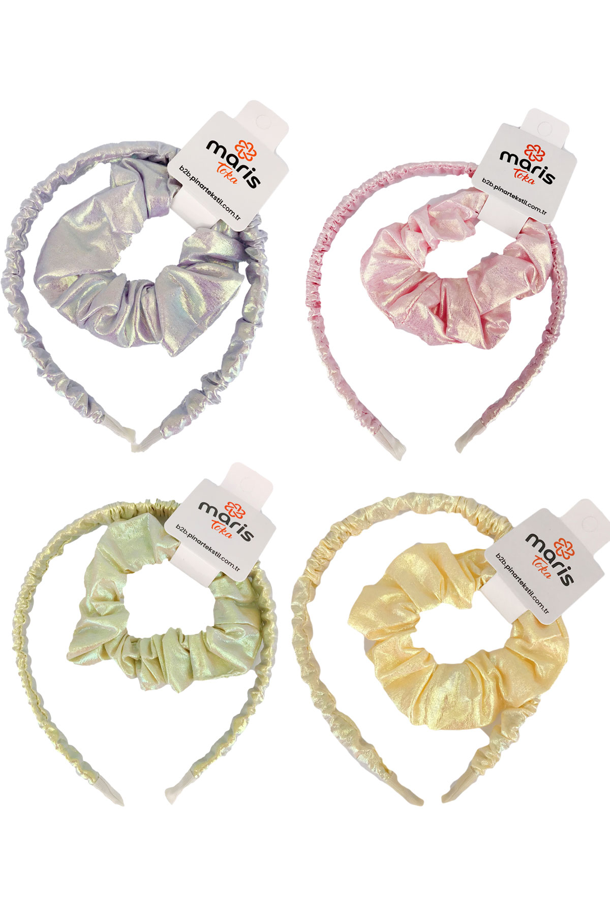 Maris Kız Çocuk Set Toka Taç Simit - Thumbnail