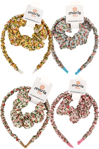 MARİS TOKA - Maris Kız Çocuk Set Toka Taç Simit