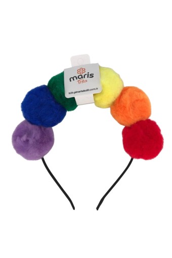 MARİS TOKA - Maris Kız Çocuk Taç Beş Ponponlu