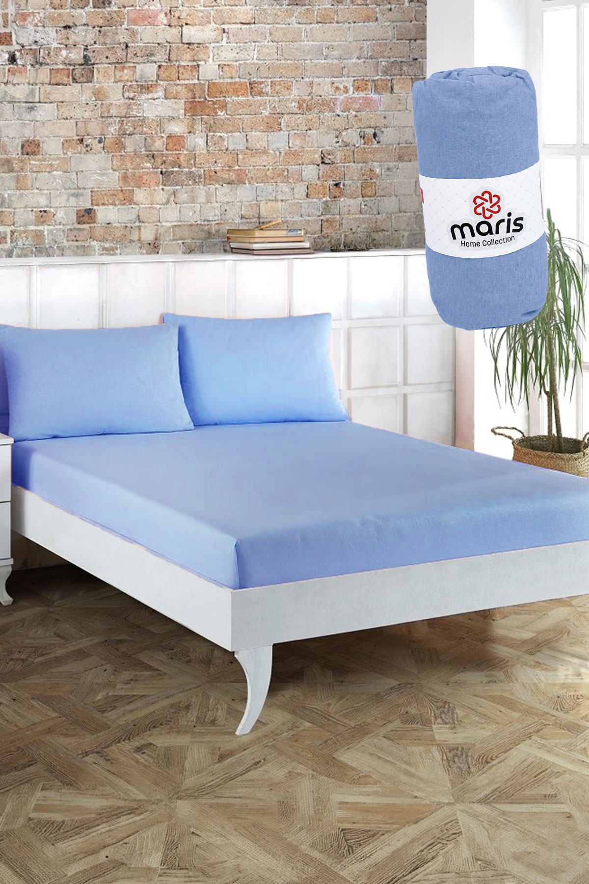 Maris Lastikli Çarşaf Çift Kişilik 180x200 - Thumbnail