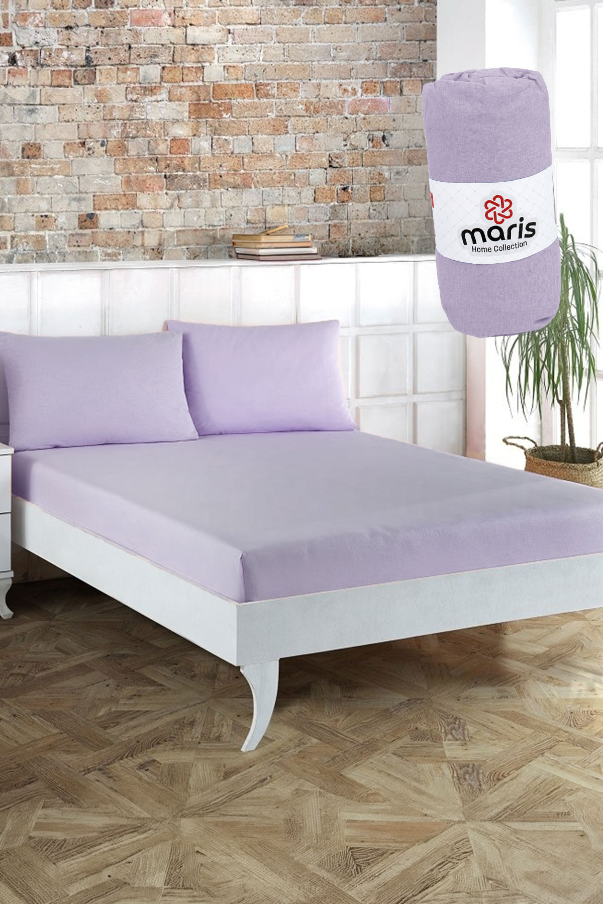 Maris Lastikli Çarşaf Yastıklı Takım Çift Kişilik 160x200 - Thumbnail