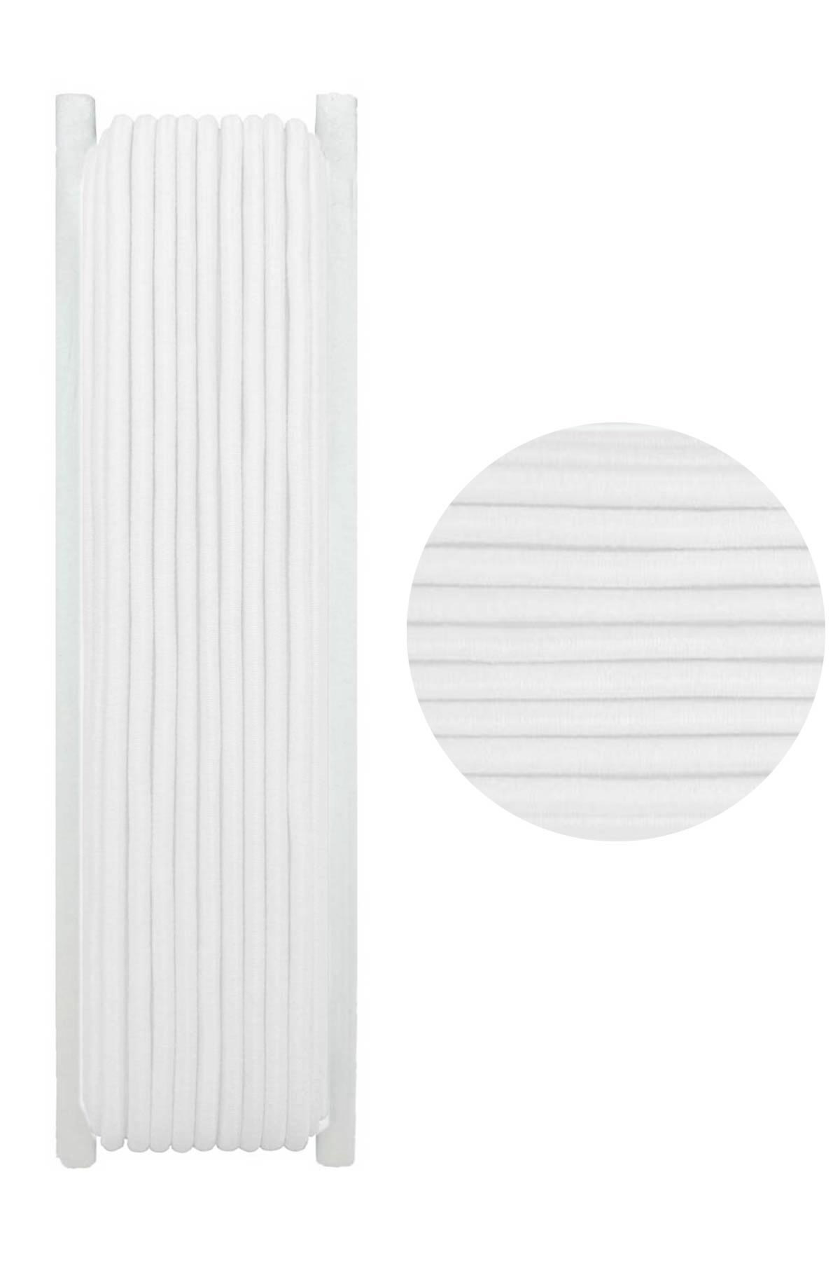 Maris Paça Lastiği 10 Mt Yuvarlak 2,5 Mm - Beyaz - STD - Thumbnail