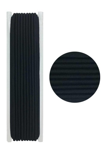 MARİS LASTİK - Maris Paça Lastiği 10 Mt Yuvarlak 2,5 Mm - Siyah - STD