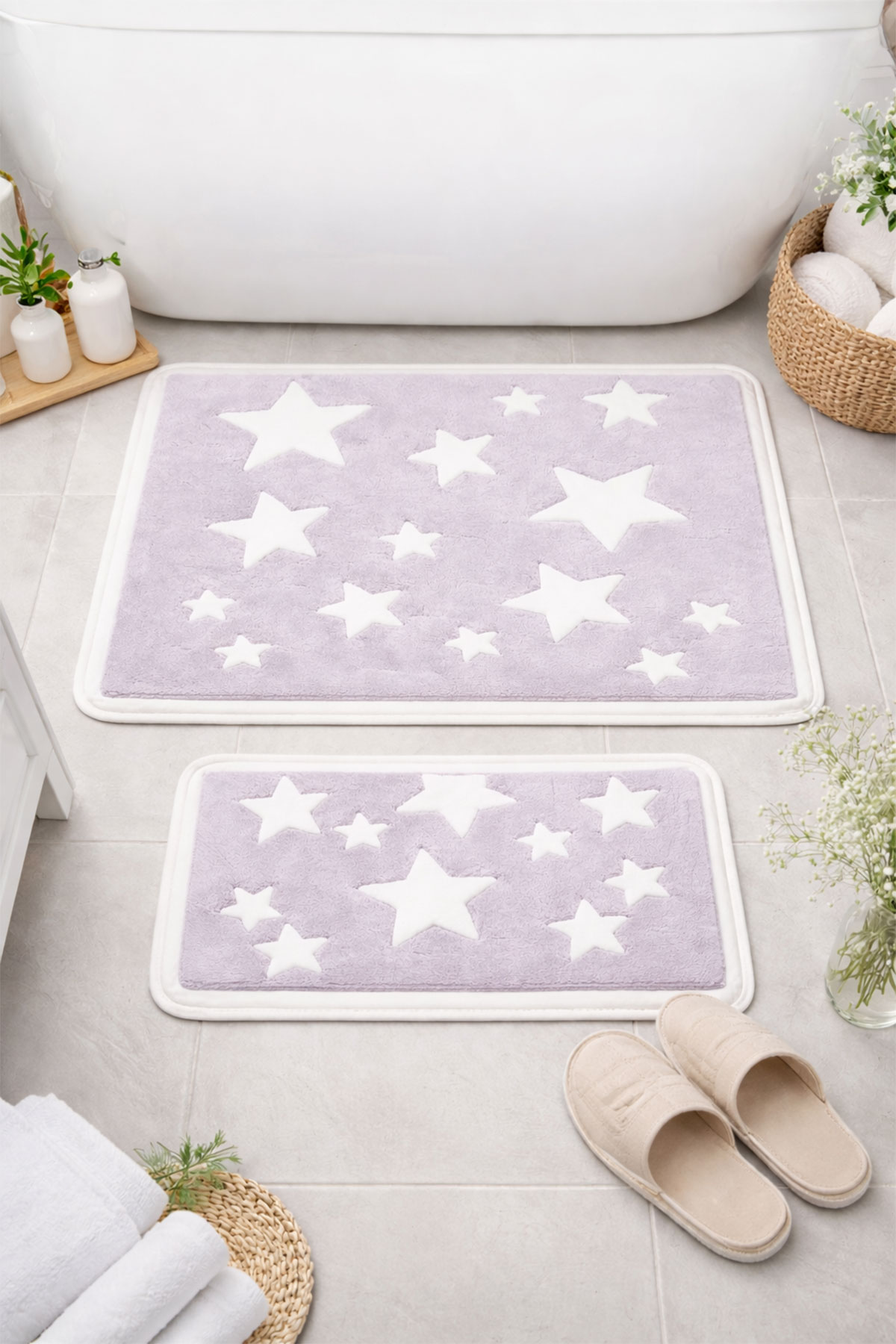 Maris Paspas 2'li Set 60x100cm 50x60cm Yıldızlı - Thumbnail