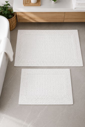 MARİS EV TEKSTİLİ - Maris Paspas Mosso Domino 2'li Set 60x100cm 50x60cm