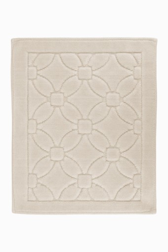 MARİS EV TEKSTİLİ - Maris Paspas Pamuklu Çiçek Desen - Krem - 50x60cm