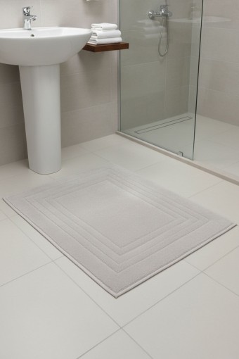 MARİS EV TEKSTİLİ - Maris Paspas Pamuklu Çizgi Desen - Pembe - 60x100cm (1)