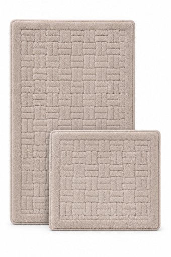 MARİS EV TEKSTİLİ - Maris Paspas Pamuklu Domino 2'li Set 60x100cm 50x60cm