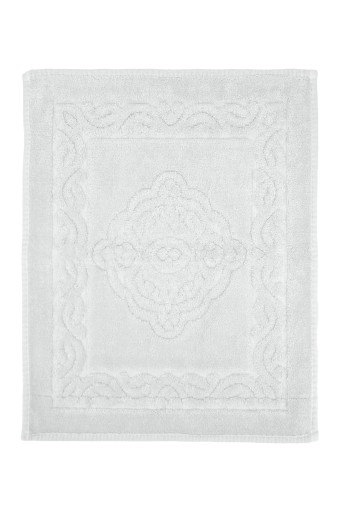 MARİS EV TEKSTİLİ - Maris Paspas Pamuklu Osmanlı Desen - Beyaz - 60x80 cm