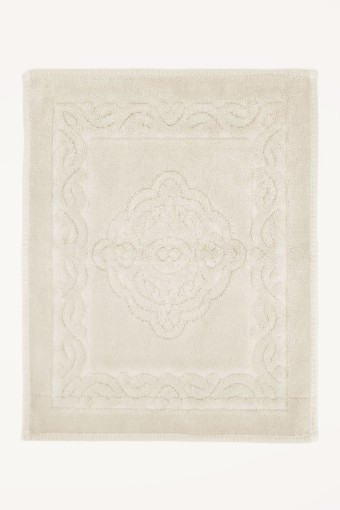 MARİS EV TEKSTİLİ - Maris Paspas Pamuklu Osmanlı Desen - Krem - 60x80 cm