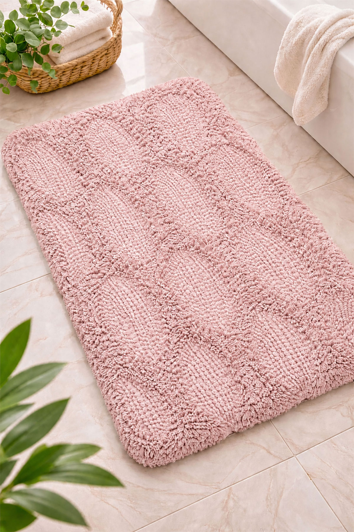 Maris Paspas Royal Tufting Vera Desen - Pudra - 60x100cm - Thumbnail