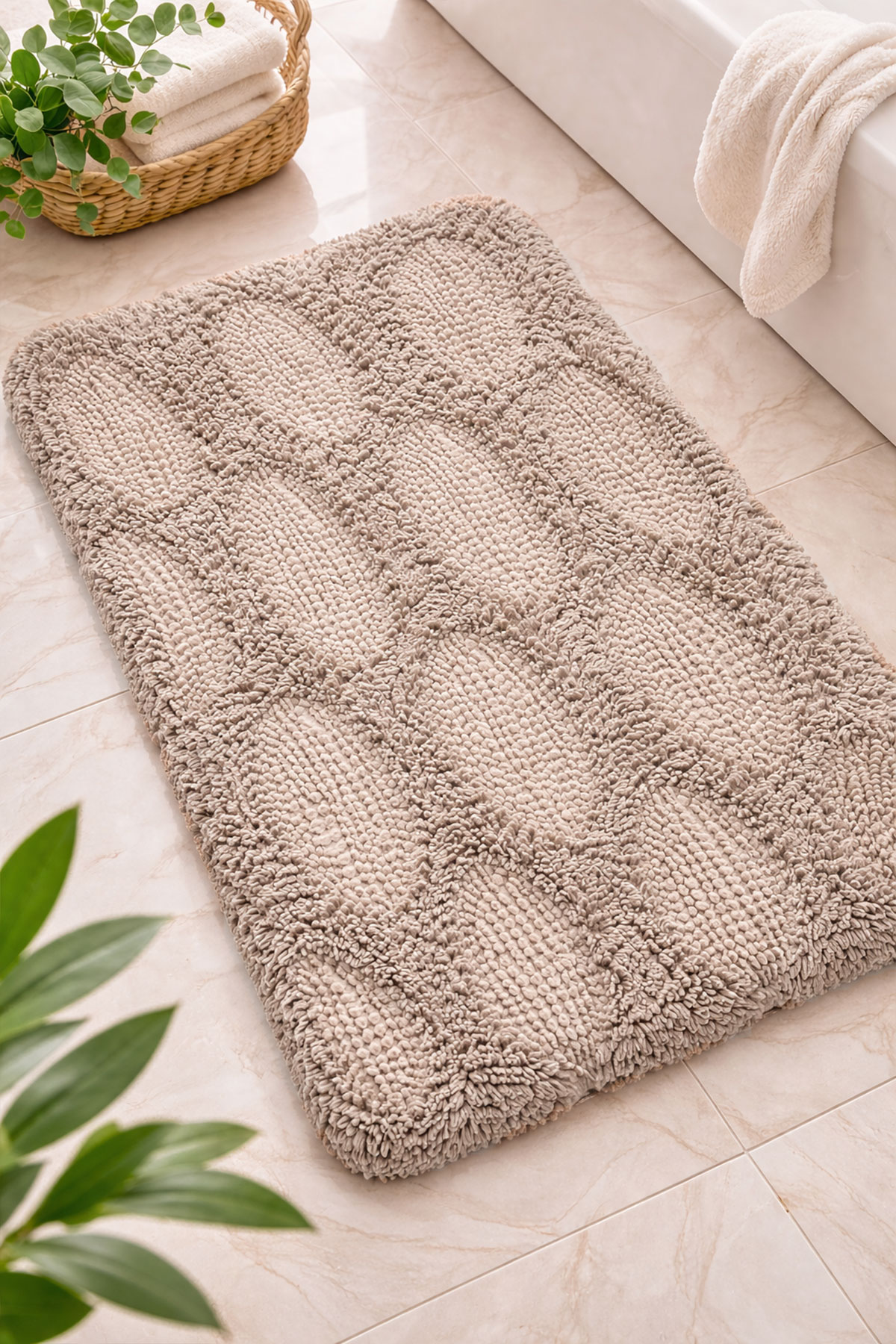 Maris Paspas Royal Tufting Vera Desen - Vizon - 60x100cm - Thumbnail
