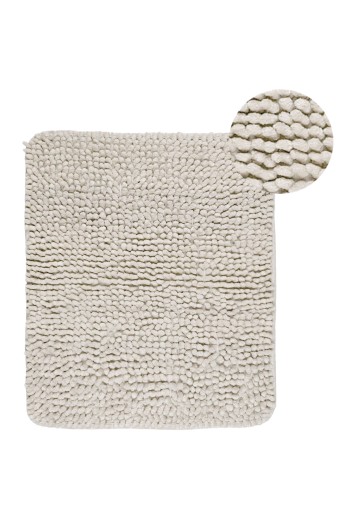 MARİS EV TEKSTİLİ - Maris Paspas Spagetti Kalın Desen - Krem - 50x60cm