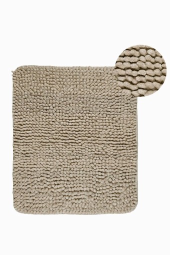 MARİS EV TEKSTİLİ - Maris Paspas Spagetti Kalın Desen - Vizon - 60x100cm