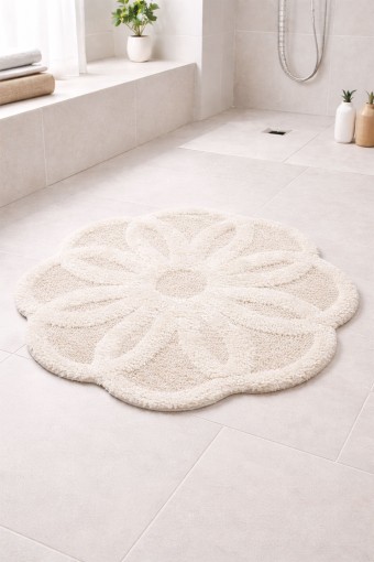 MARİS EV TEKSTİLİ - Maris Paspas Tuft Royal - Krem - 100 cm