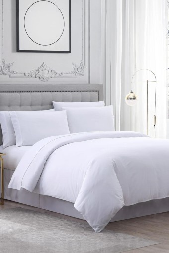 MARİS EV TEKSTİLİ - Maris Tek Kişilik Nevresim 160x220 57 Tel Pamuk