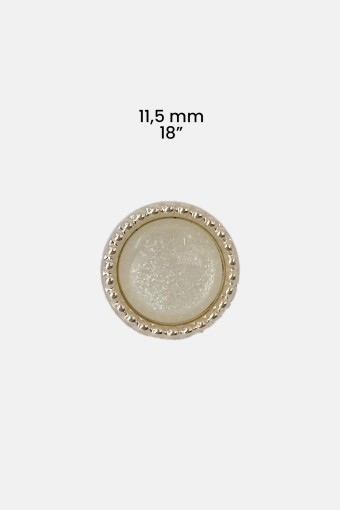 MARİS DÜĞME - Maris Unısex Bluz Düğmesi Alt Delikli Metalize Taşlı 1 Kutu 1 Boy 18 İnç (1)