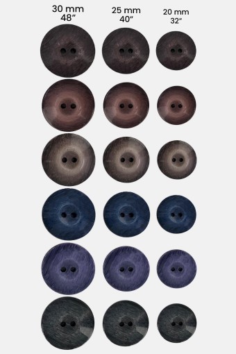 MARİS DÜĞME - Maris Unisex Manto Hırka Yelek Düğmesi Üst Dikişli 4 Kutu 3 Boy 32-40-48 İnç (1)