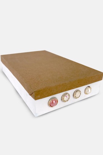 MARİS DÜĞME - Maris Unisex Metalize Taşlı Blazer Düğme İncili Üst Delikli Tek Kutu 1 Boy 28 İnç (1)