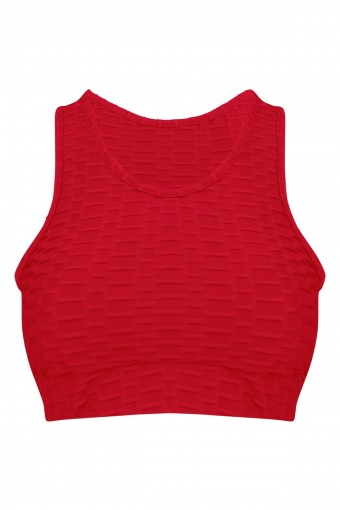 MEG STYLE - Meg Kadın Brezilya Pedli Büstiyer - Kırmızı