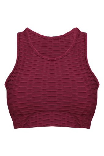 MEG STYLE - Meg Kadın Brezilya Pedli Büstiyer - Kırmızı (1)