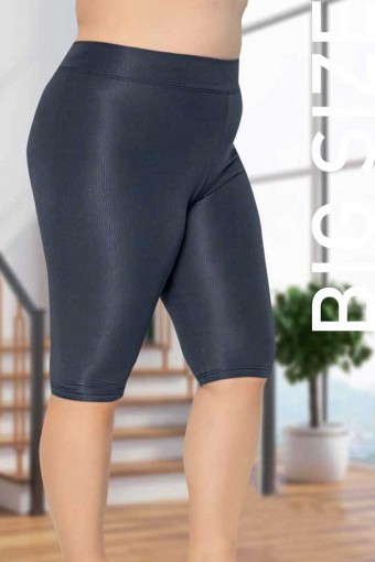 MEG STYLE - Meg Kadın Dizüstü Büyük Beden Tayt - Füme