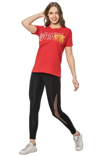 MEG STYLE - Meg Kadın Tayt Kılıç Tüllü - Siyah