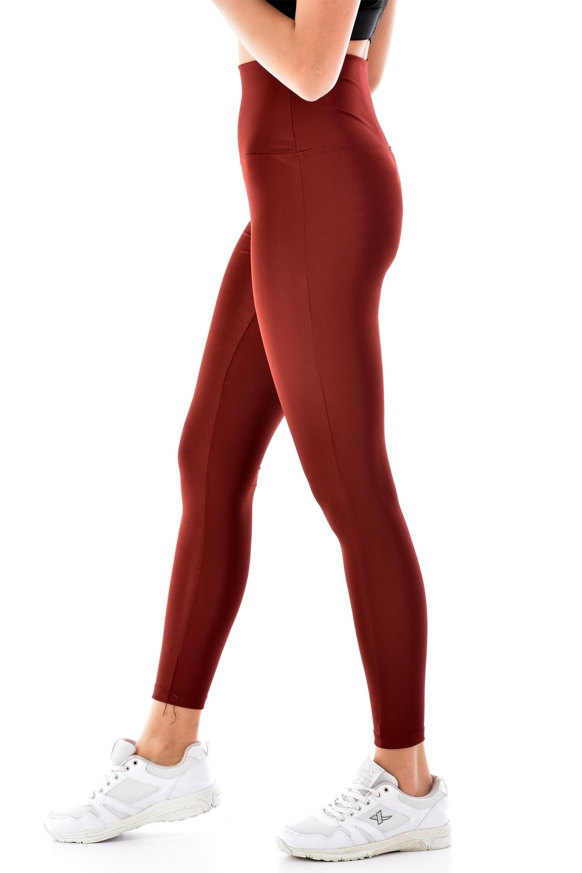 Meg Kadın Tayt Disco Yüksek Bel Toparlayıcı - Kiremit - Thumbnail