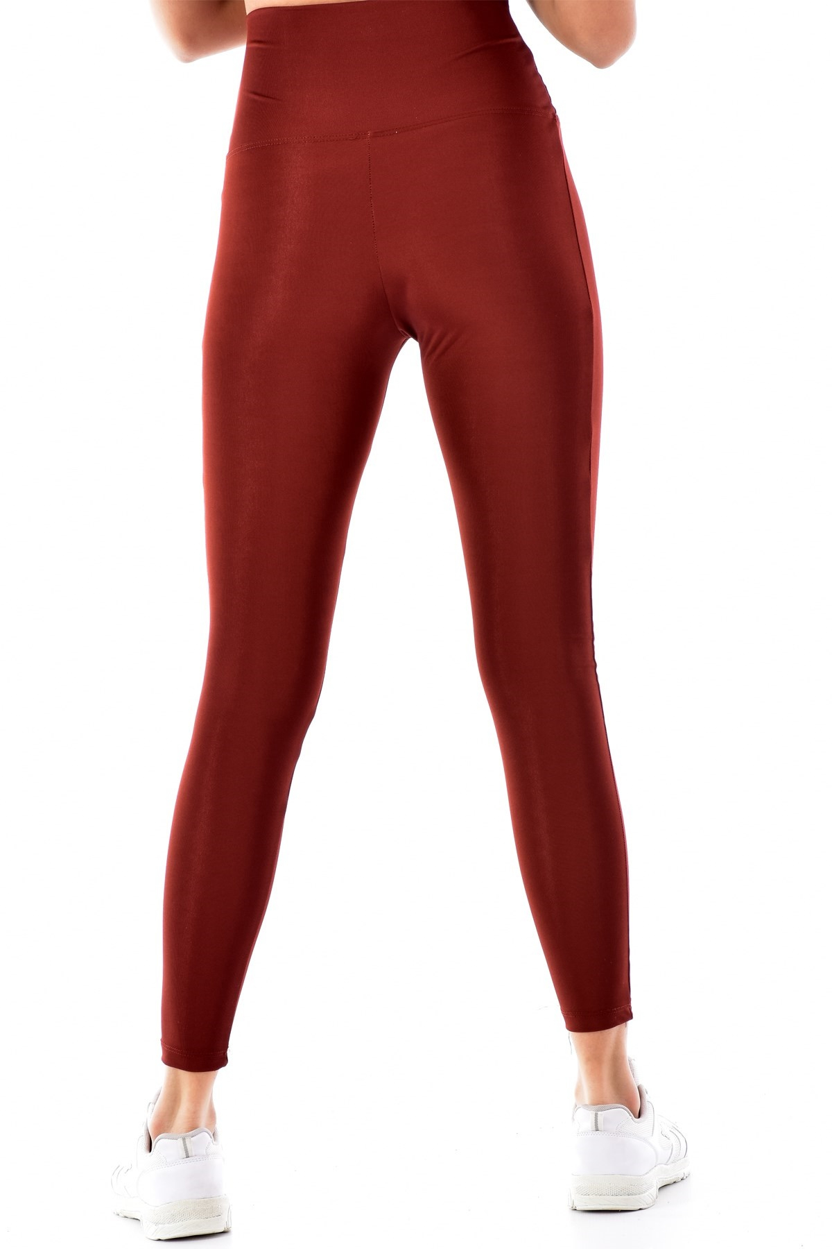 Meg Kadın Tayt Disco Yüksek Bel Toparlayıcı - Kiremit - Thumbnail