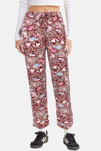 MEG STYLE - Meg Kadın Tek Alt Pijama Geniş Paça Viskon Büyük Beden - Çok Renkli/17