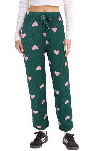 MEG STYLE - Meg Kadın Tek Alt Pijama Geniş Paça Viskon Büyük Beden - Çok Renkli/8