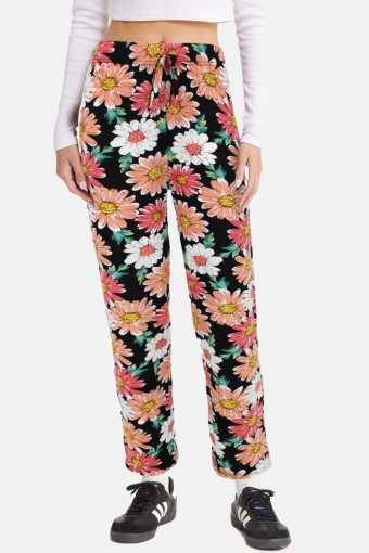 MEG STYLE - Meg Kadın Tek Alt Pijama Geniş Paça Viskon - Çok Renkli/11