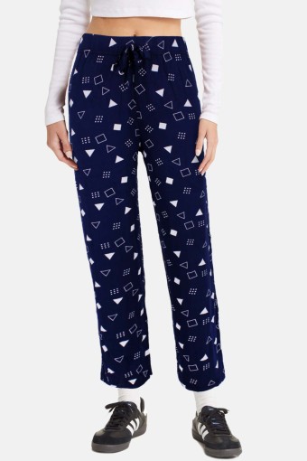 MEG STYLE - Meg Kadın Tek Alt Pijama Geniş Paça Viskon - Çok Renkli/13