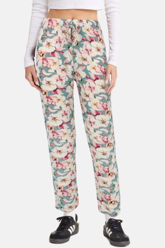 MEG STYLE - Meg Kadın Tek Alt Pijama Geniş Paça Viskon - Çok Renkli/17