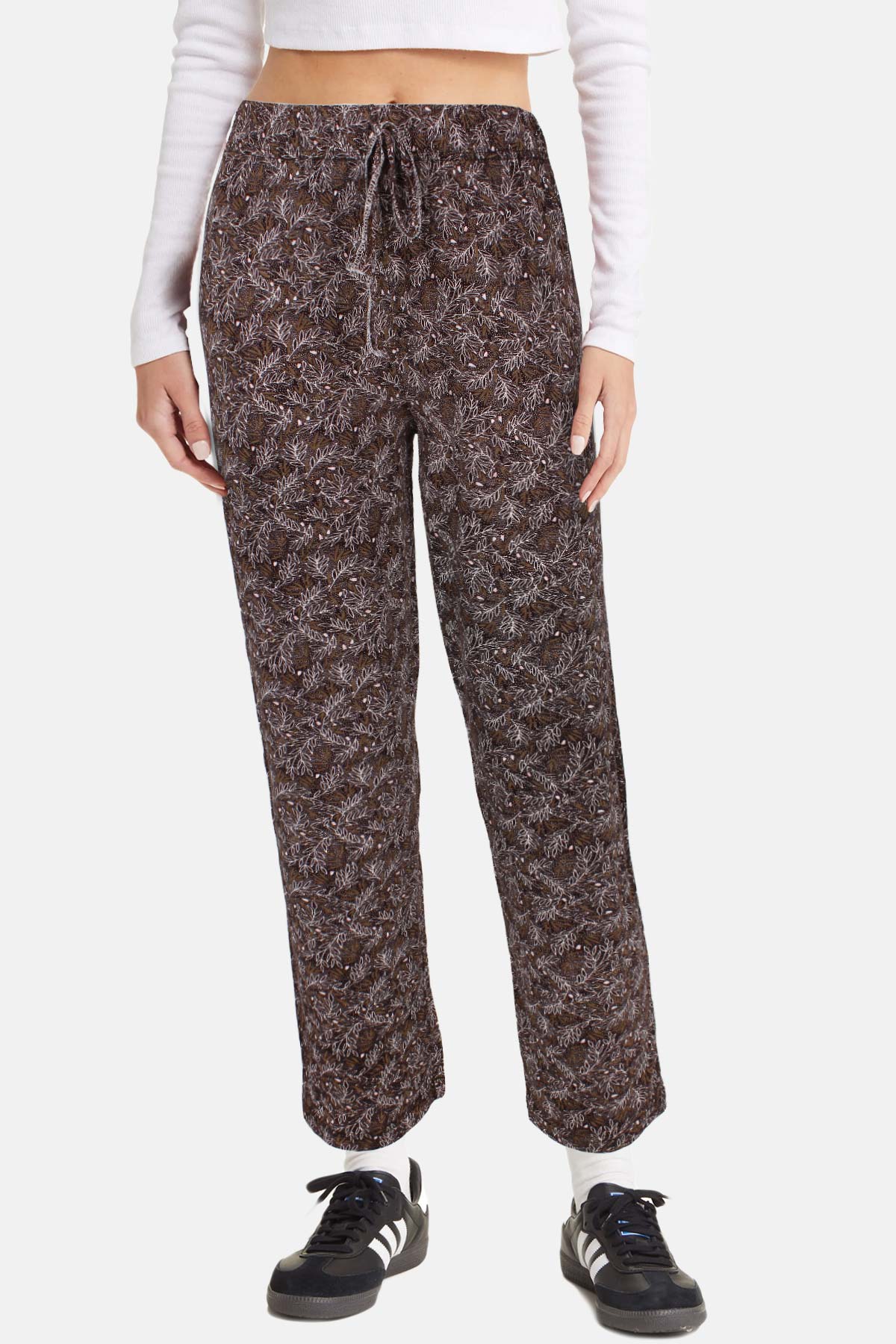 Meg Kadın Tek Alt Pijama Geniş Paça Viskon - Çok Renkli/9 - Thumbnail