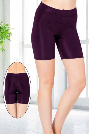 MEG STYLE - Meg Kadın Tek Alt Tayt Dizüstü Klasik - Mürdüm