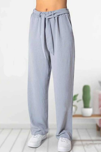 MEG STYLE - Meg Style Kadın Pantolon Ayrobin Cepli - Gri (1)