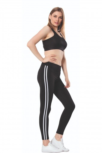 MEG STYLE - Meg Style Kadın Tayt - Siyah