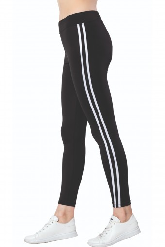 MEG STYLE - Meg Style Kadın Tayt - Siyah (1)