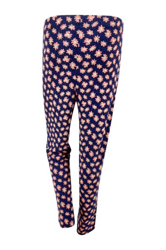 MEG STYLE - Meg Style Kadın Tek Alt Cepli Desenli Pantolon - Lacivert (1)